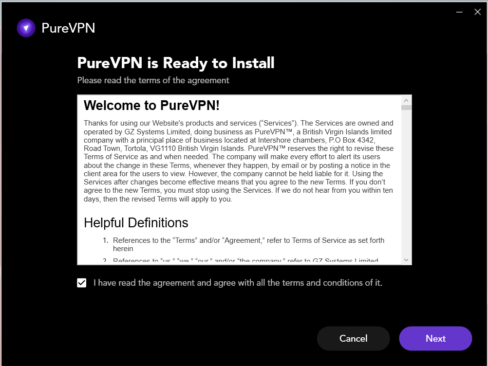 PureVPN Terms and Conditions