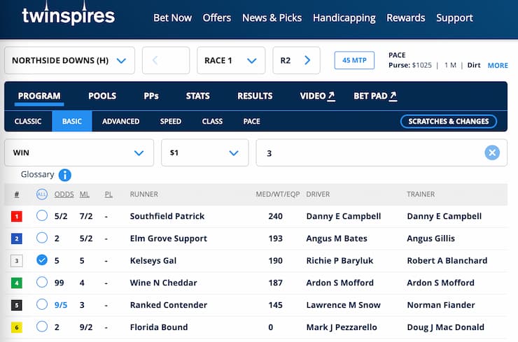 twin spires bet pick
