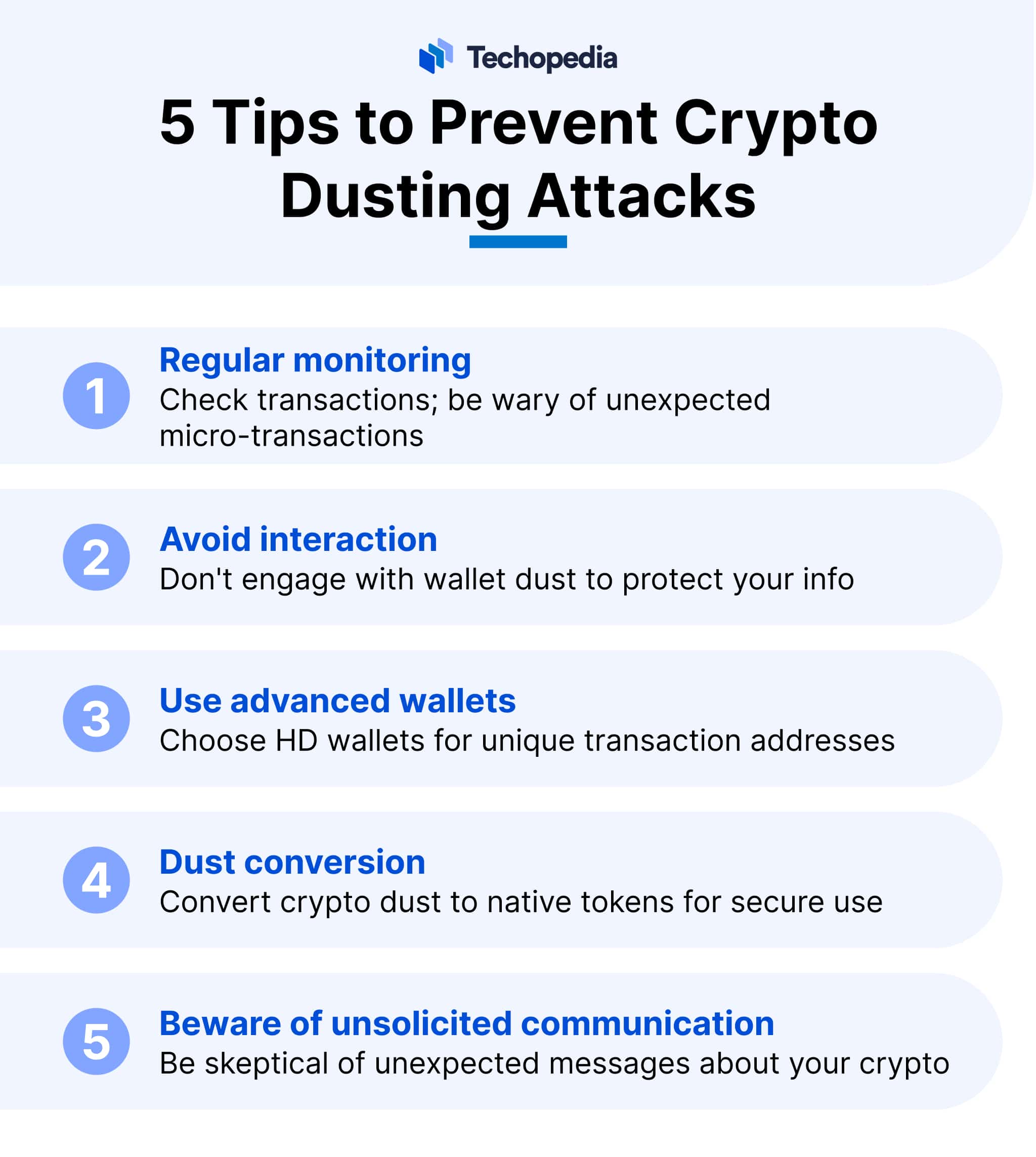 5 Tips to Prevent Crypto Dusting Attacks