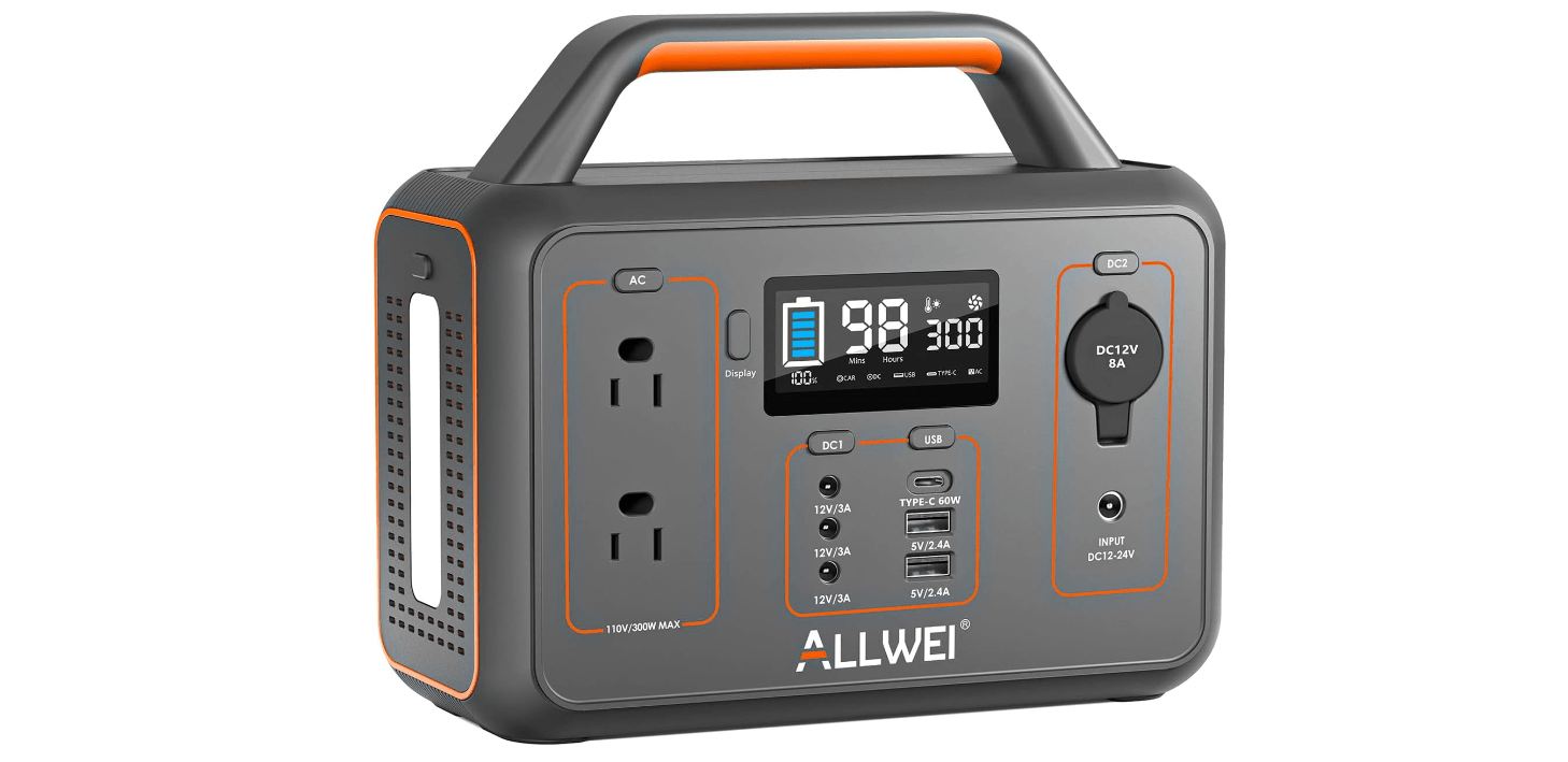 ALLWEI Portable Power Station 300W - Best Portable Power Station Under $500
