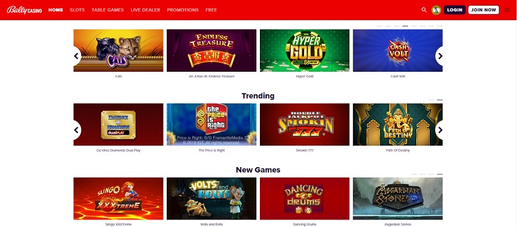 Bally Casino PA Features
