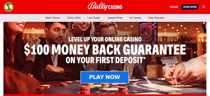 Bally Casino PA Desktop Interface
