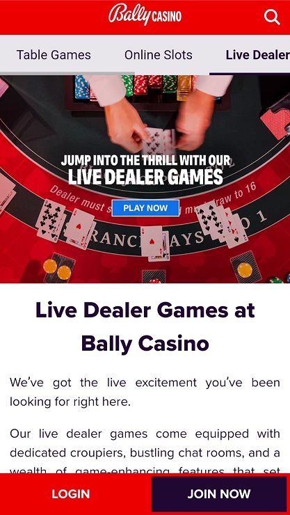 Bally Casino PA Mobile App