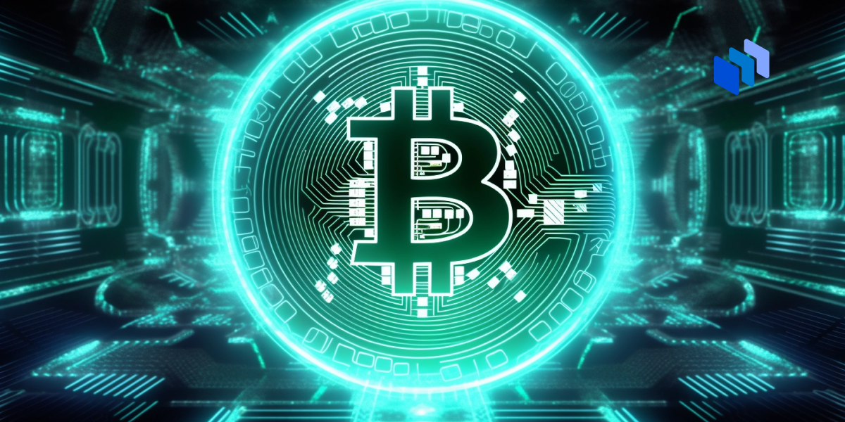A representation of a Bitcoin