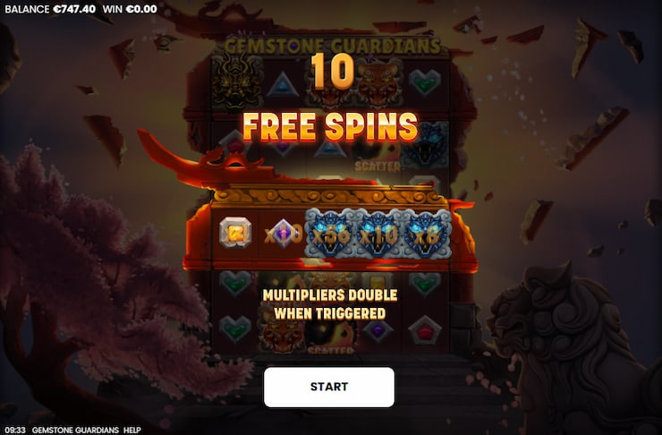 Gemstone Guardians Slot free spins activates