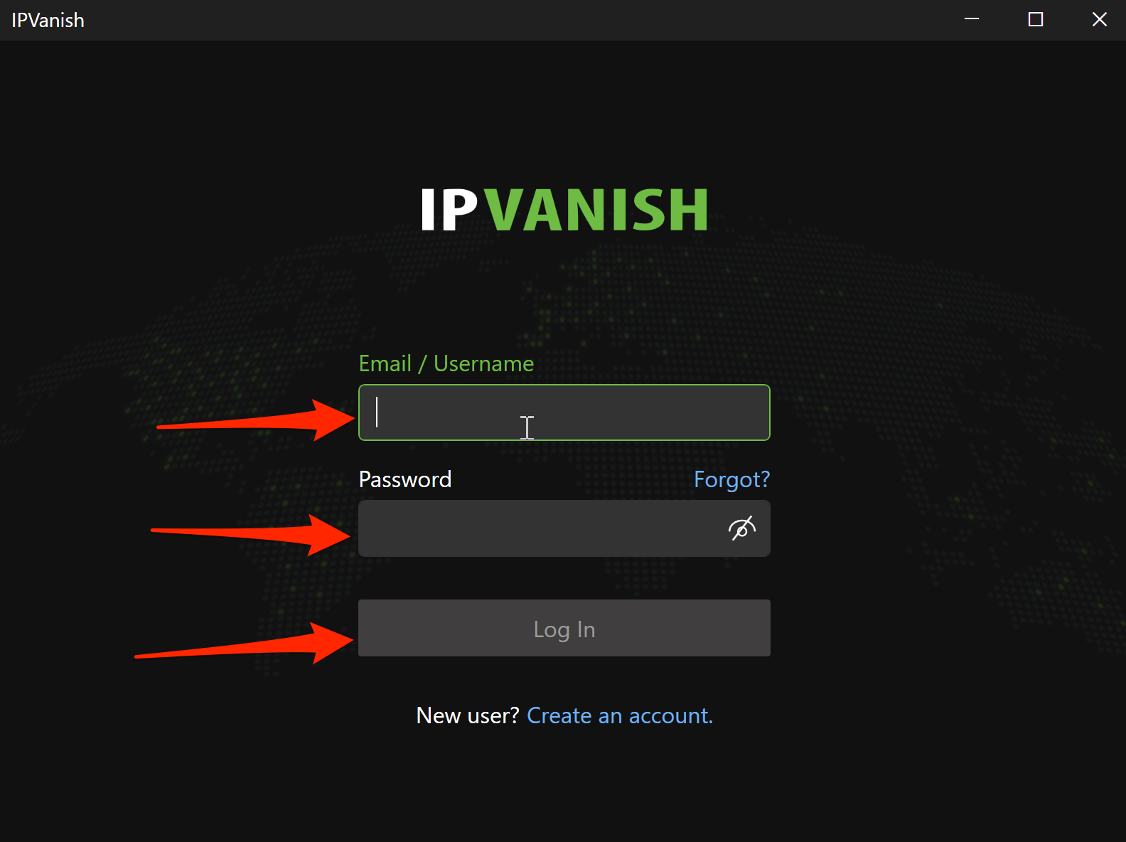 IPVanish-login-username-password