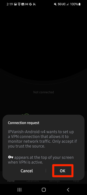 IPvanish-allow-connection-vpn