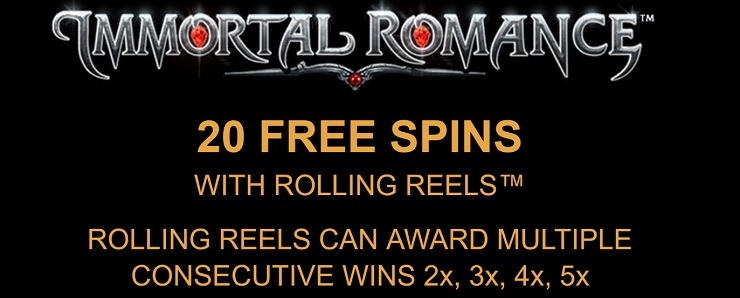 Immortal Romance Online Slot Free Spins