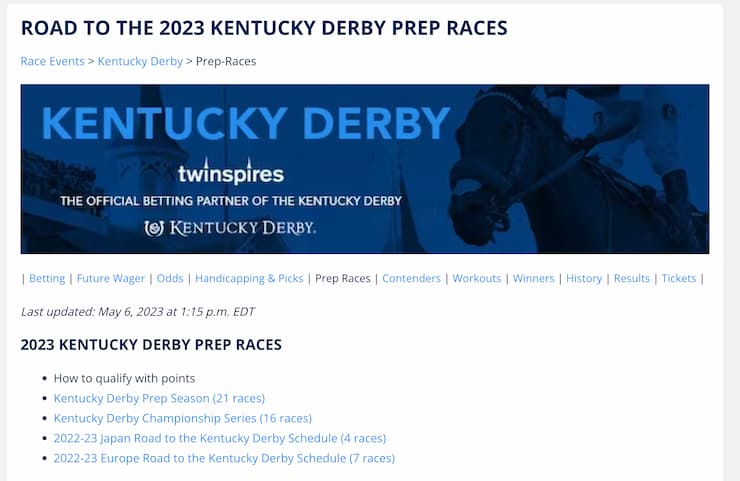 Kentucky Derby Prep Races