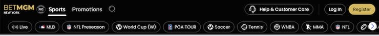 PGA Tour betting BetMGM