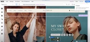 Publish your eCommerce website on Wix
