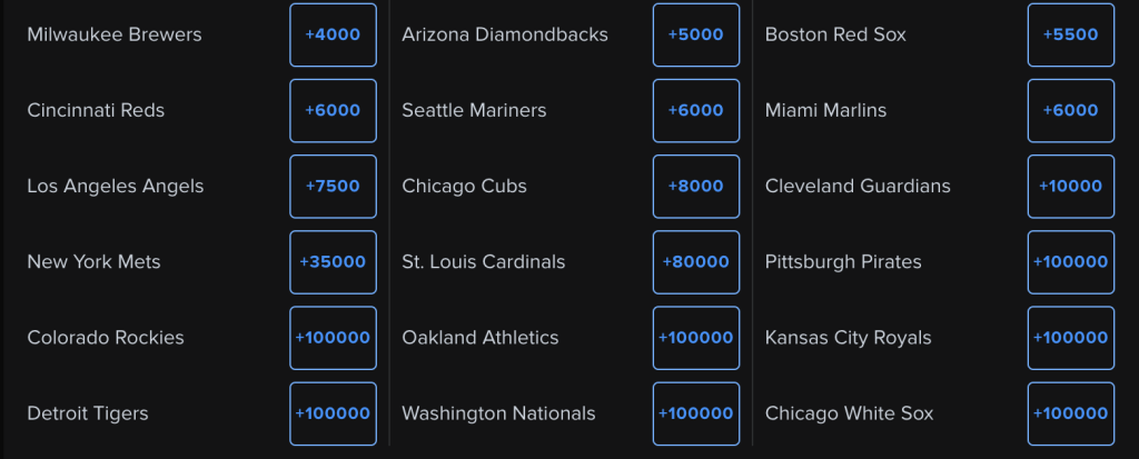 World Series Futures Bets