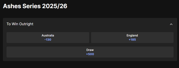 Ashes futures market.