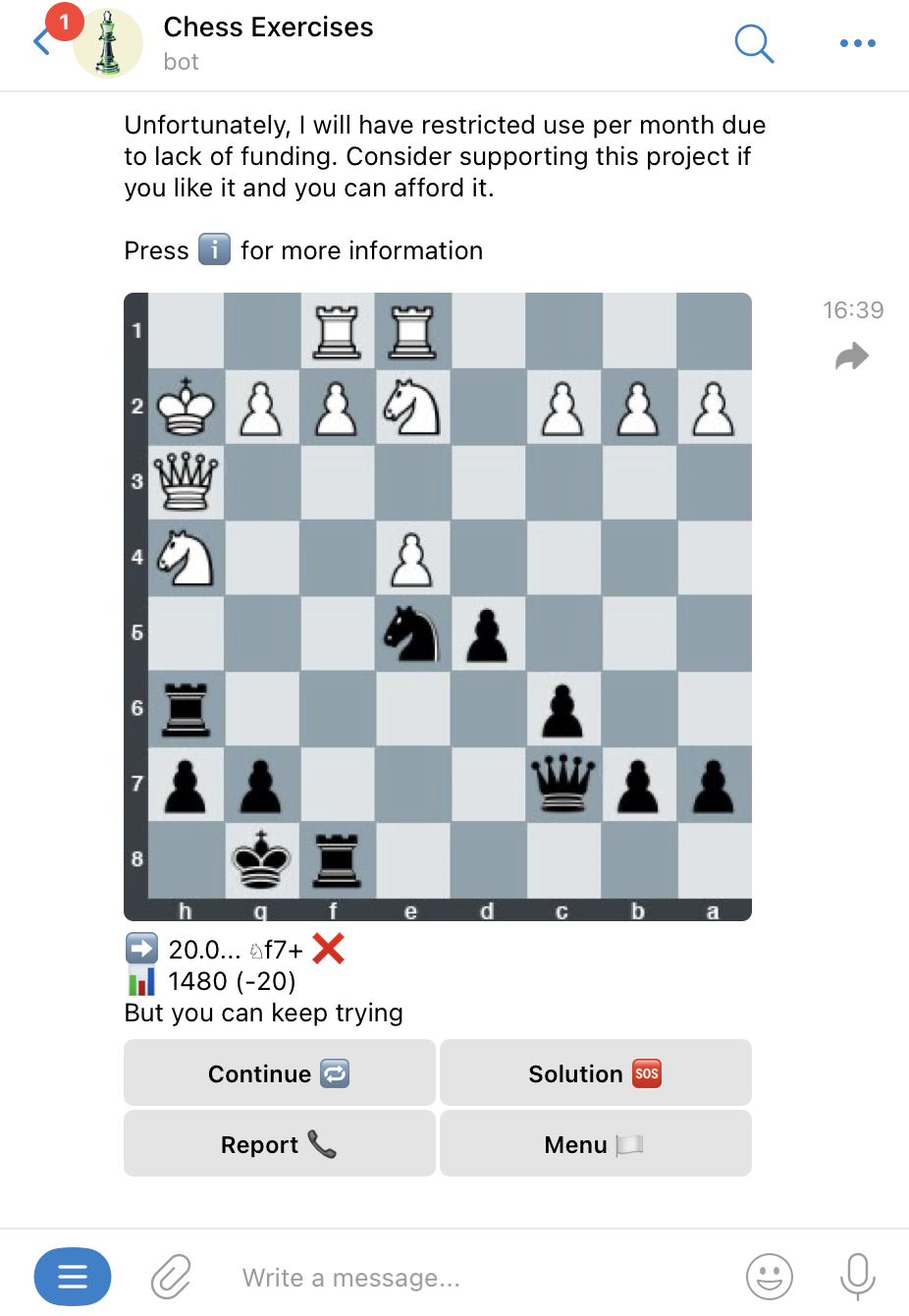 Chess Exercises Telegram 