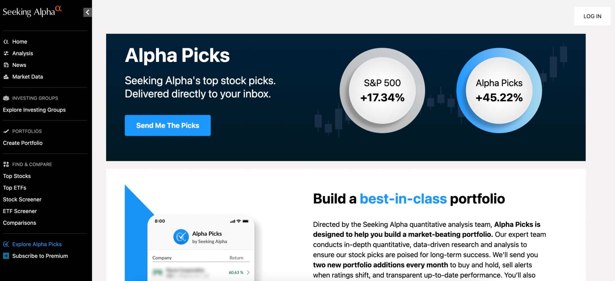Alpha Picks by Seeking Alpha