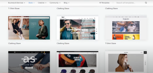 Select Wix templates