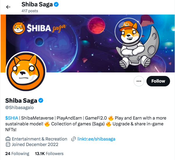 Shiba Saga Twitter