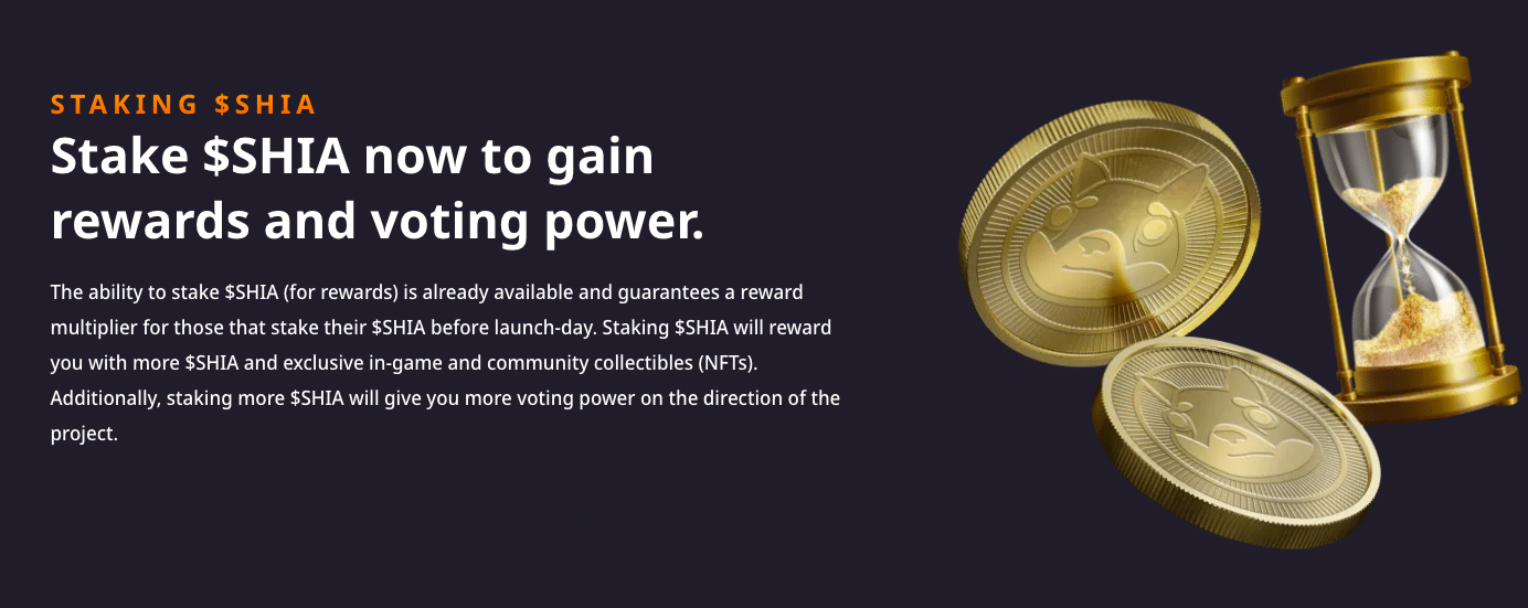 Shiba Saga staking