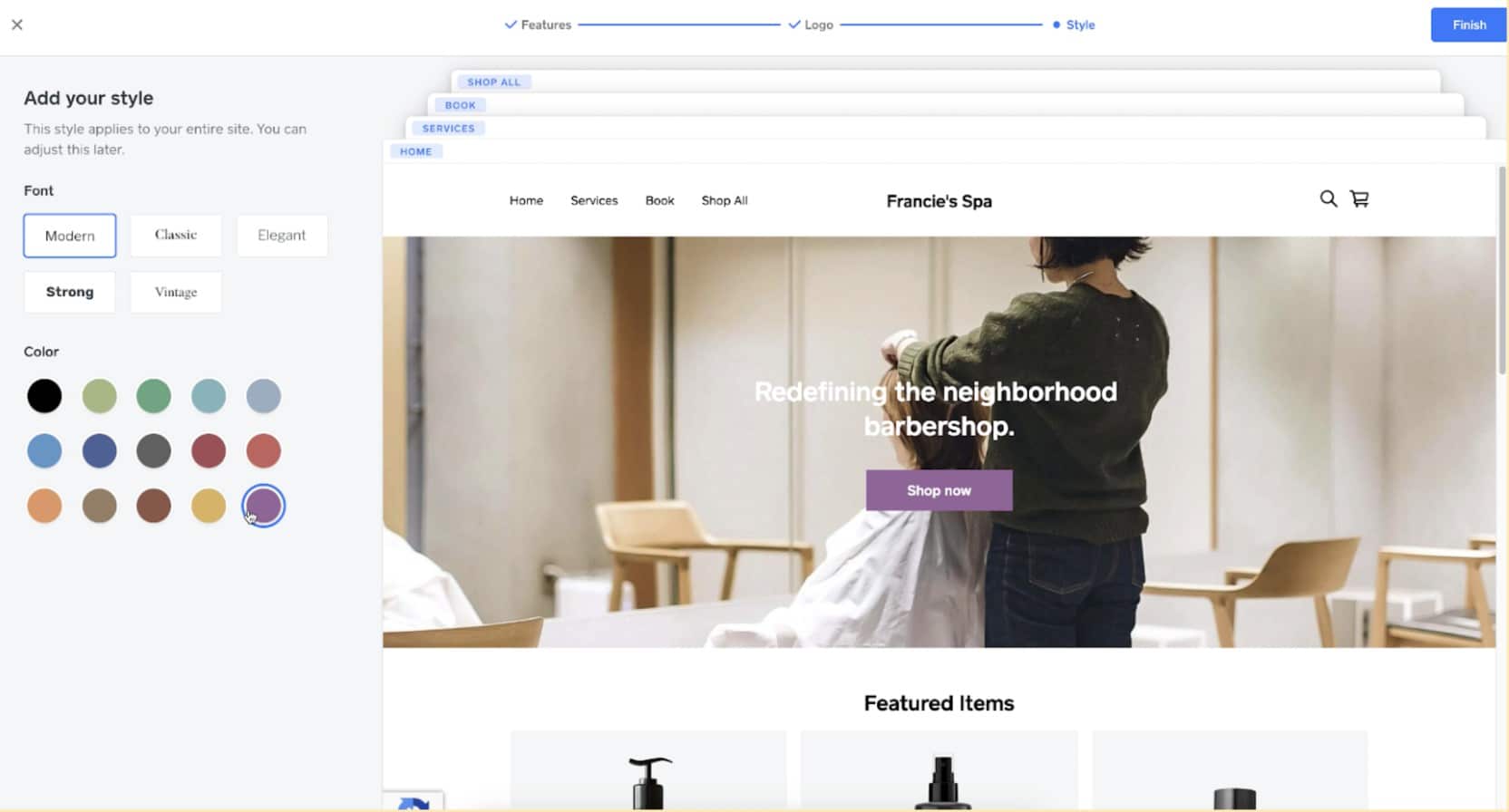 Square website builder