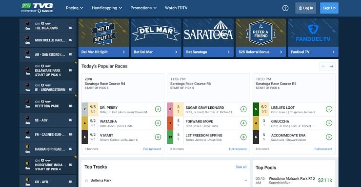 TVG Horse Racing Online Gambling