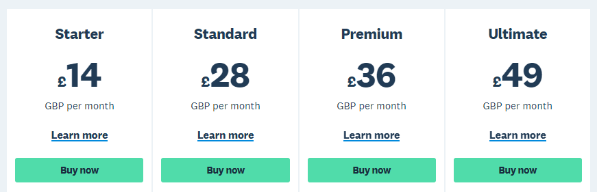 Xero UK Pricing