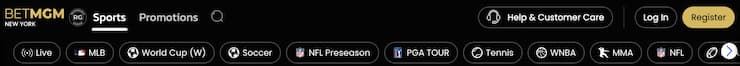 BetMGM create account golf masters