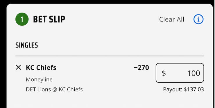 draftkings betslip