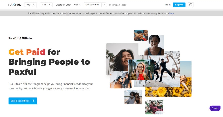 Paxful runs a neat affiliate program where you earn even when your referrals invite someone. 