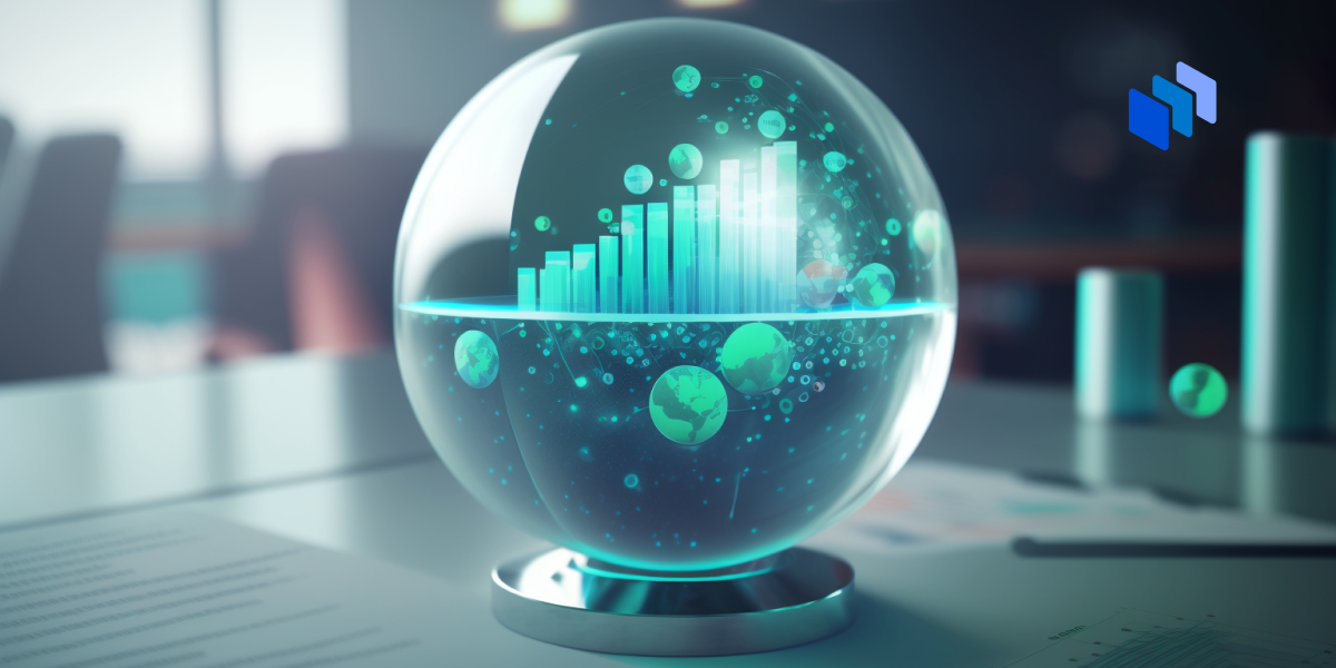 A glass orb of predictions and data