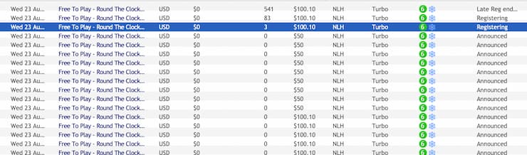 party poker freerolls