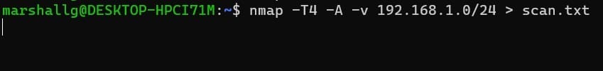 nmap command