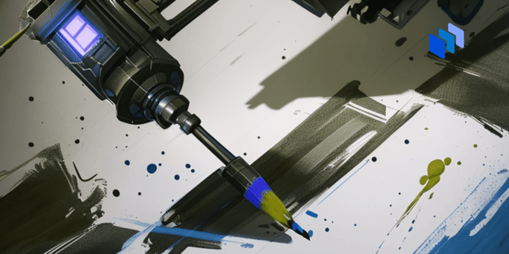 A robot paintbrush