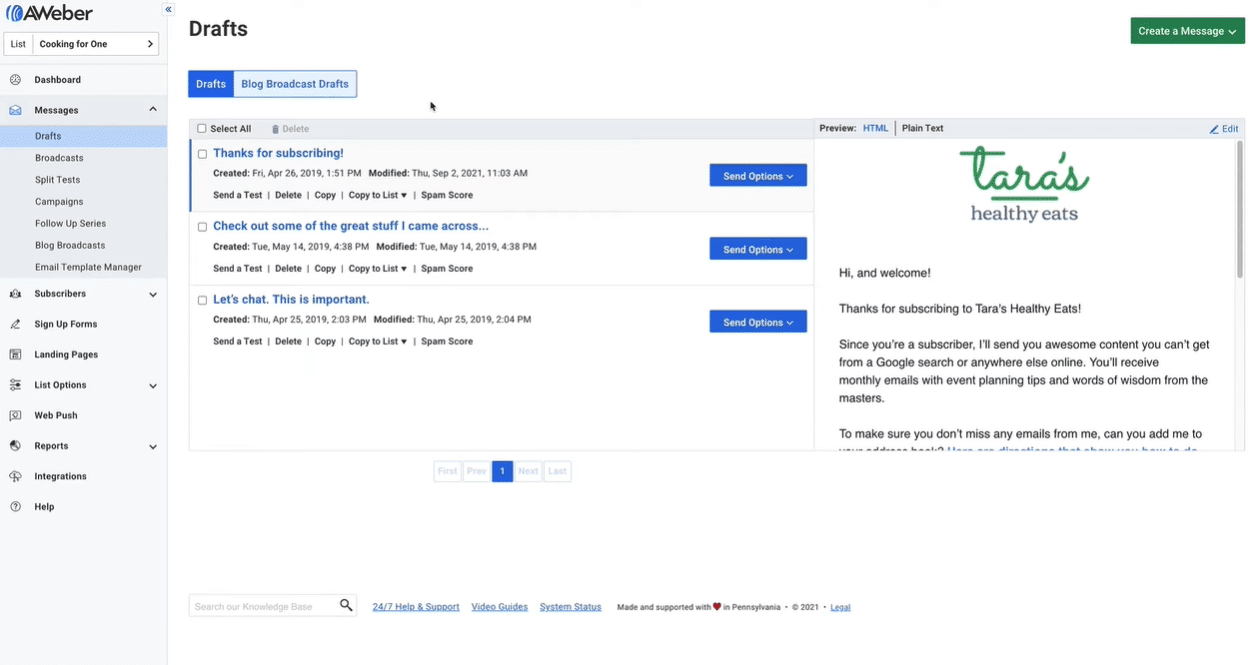 Aweber - Best Small Business Marketing Automation Software