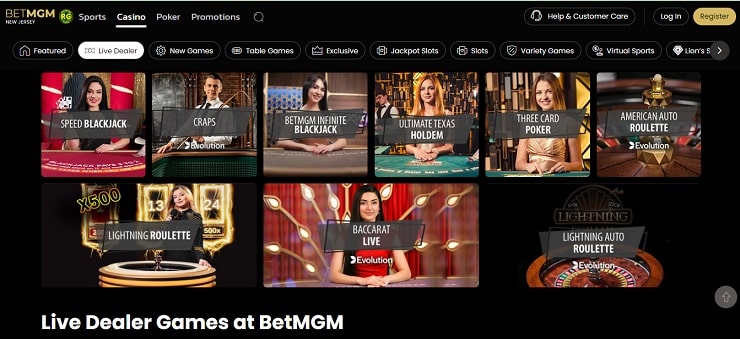 BetMGM Casino Live Roulette