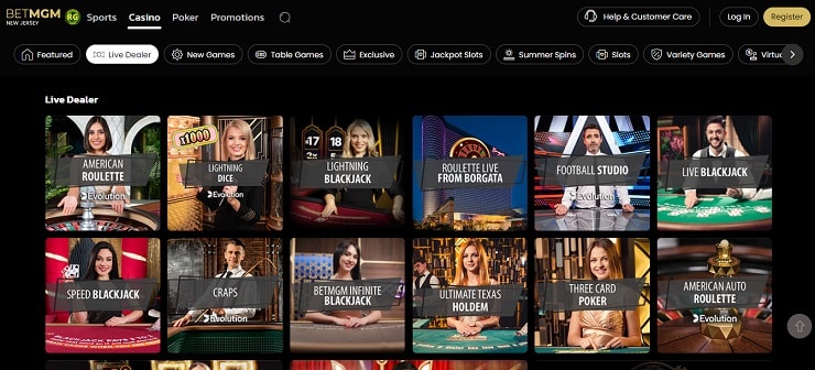 BetMGM Live Blackjack