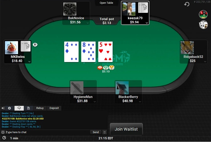 BetMGM Online Poker Cash Game