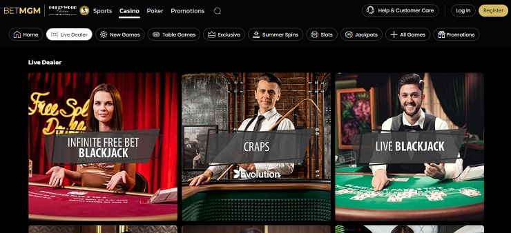BetMGM Step 4 Play Live Dealer Blackjack