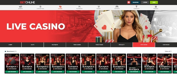 BetOnline Live Casino