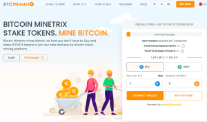 Bitcoin Minetrix $150K raised