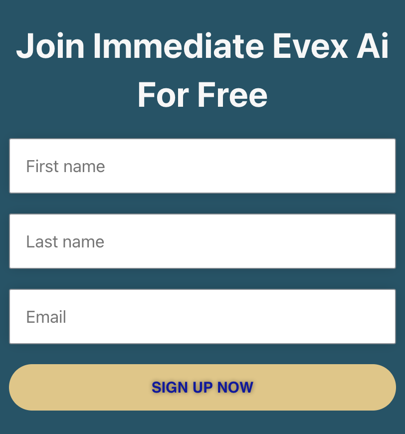 Create an Account on Immediate Evex Ai