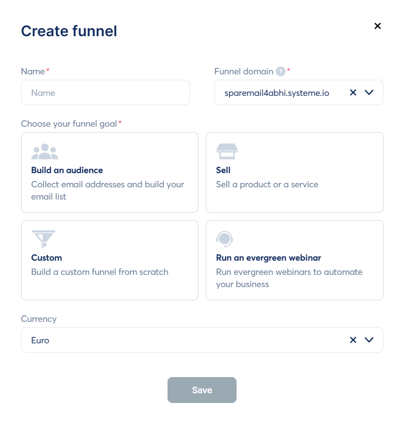 Creating A Funnel Step 2