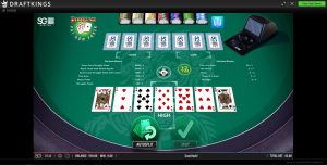 A gameplay example from a Pai Gow poker table at DraftKings