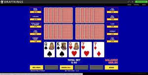 Five Play Draw Poker video poker at DraftKings.