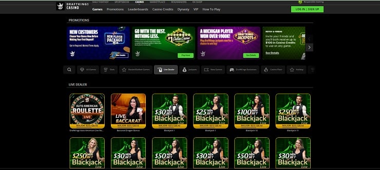 DraftKings Live Blackjack