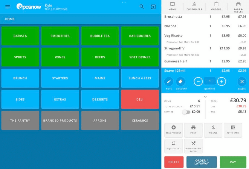 pos systems for restaurants