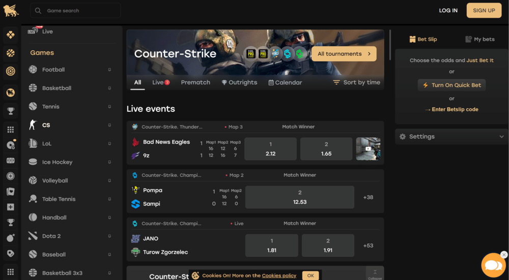 Fairspin Esports Betting