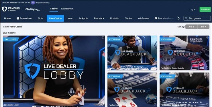FanDuel Live Blackjack