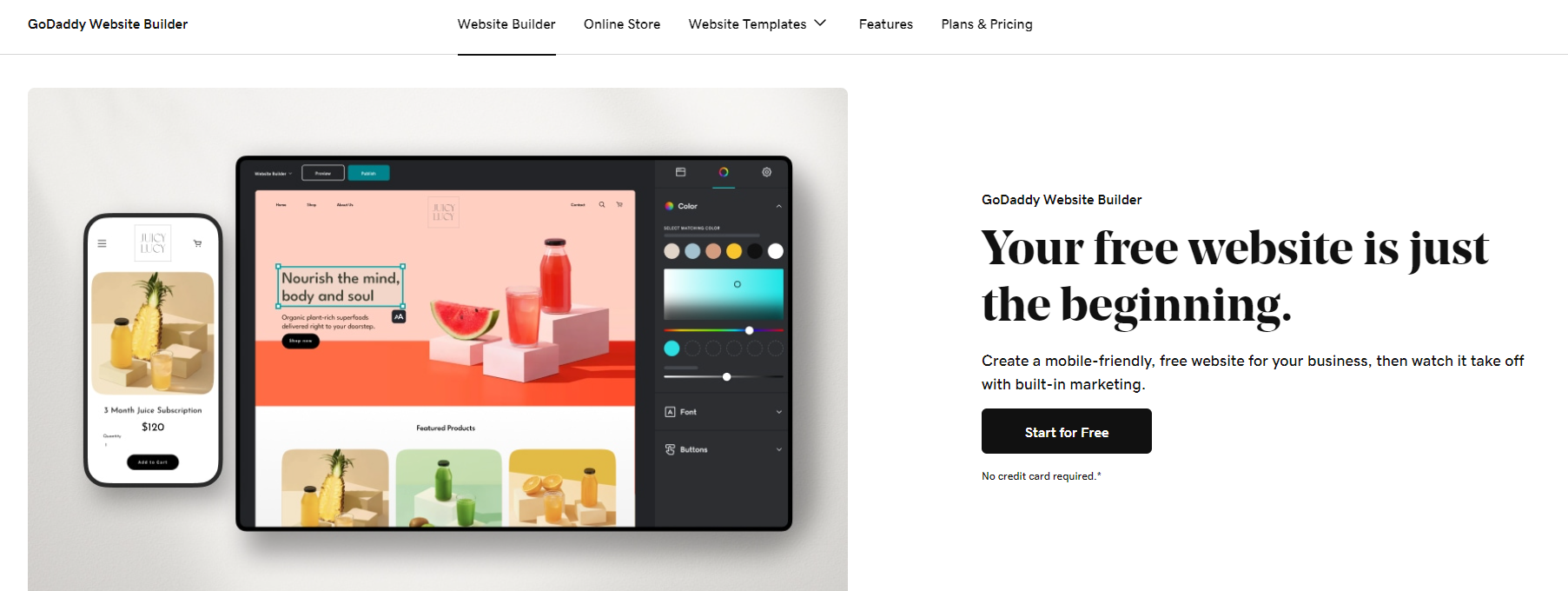 GoDaddy Website Builder