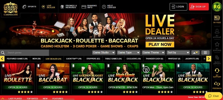 Golden Nugget Casino Live Roulette