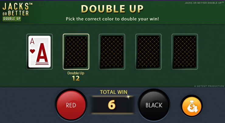 Jacks or Better Double Up Video Poker